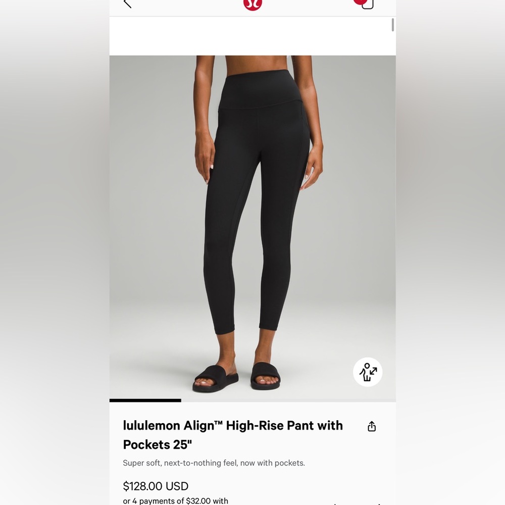 Lululemon Align High-Rise with Pockets 25”